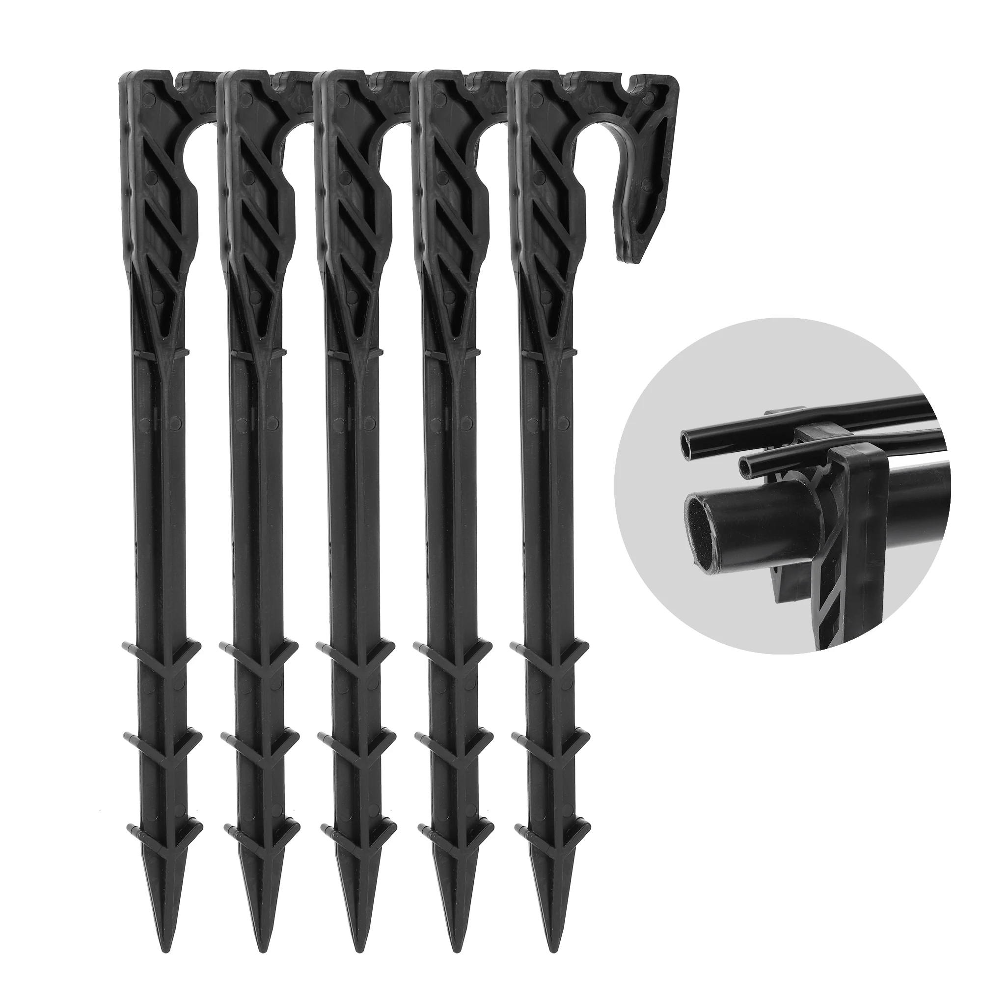 Garden 16mm Stake Fixed Stems Holder Support 19cm Drip Irrigation 3/5mm 4/7mm Hose Pipe Inserting Ground Irrigation Connector