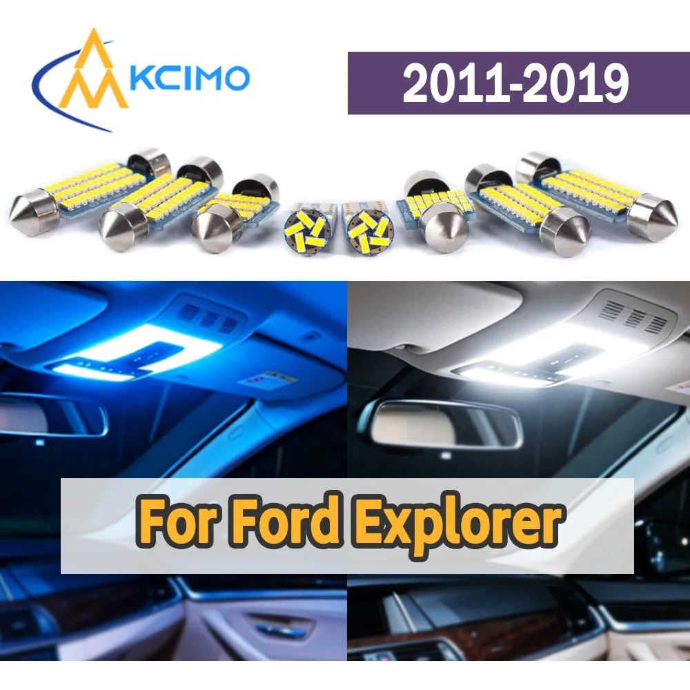 

Long Service Life Car Indoor Lamp Bulbs Stable Illumination Power Saving LED Light Replacement for Ford Explorer 2011-2019