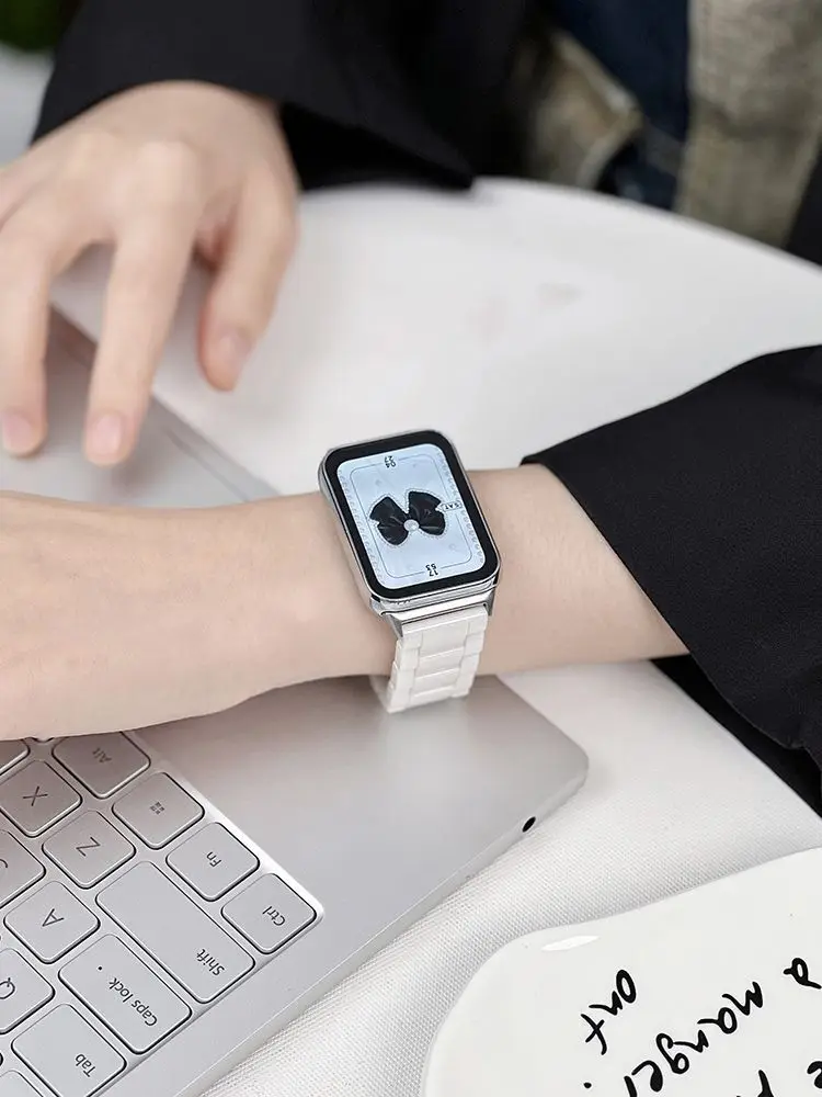 Ceramiczne paski do zegarków z serii ceramicznej do opasek Xiaomi Band 10pro 9pro 8pro NFC i zamiennych pasków do zegarków Redmi Watch 6 5 4 — zdjęcie produktu 2