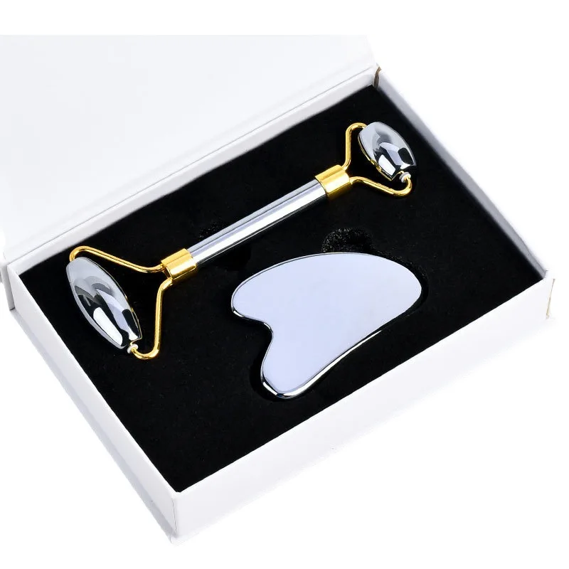 

THZ Нержавеющая сталь GuaSha Инструмент для лица 3D Роликовый массажер Массажер для глаз Инструмент для красоты лица от темных кругов Мешки для глаз Мышцы