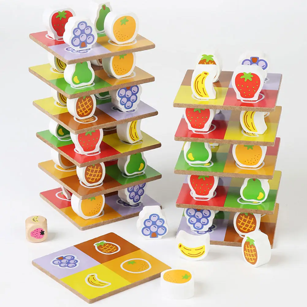 

Набор деревянных блоков для детей: развивающая игра для раннего обучения, распознавание цветов, координация рук и глаз