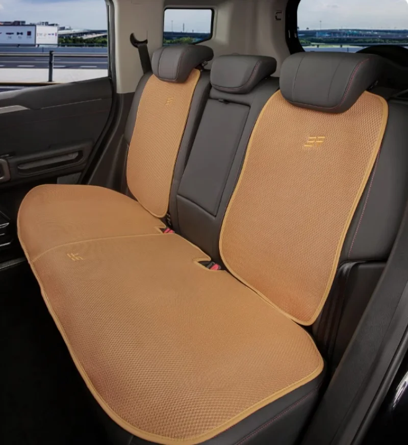 Car Ice Silk Seat Pad  Fit for JETOUR Traveler T2 2023 Modified Half-pack Linen Breathable Seat Cushion Car Interior Accessories