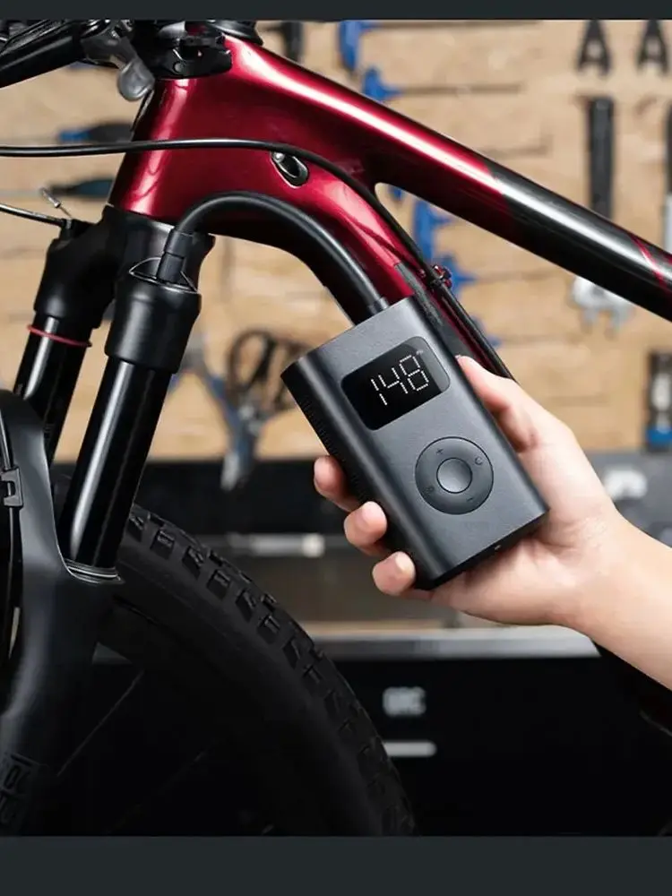 AliExpress NEW MIJIA Inflatable treasur Air Compressor 2D 2000mAh Portable Inflator Air Pump 2D For Bicycle Car Motorcycle Ball CN