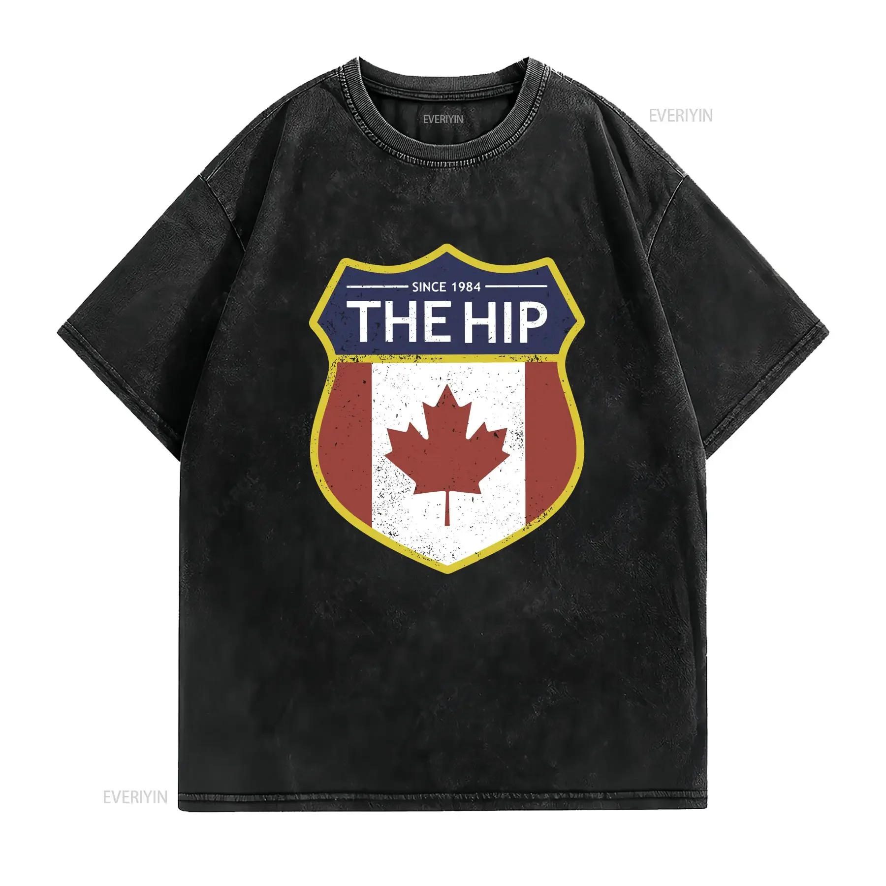 Tragically Hip Y2K Concert T shirt rock band Men's M vintage Washed Versatile Unisex Casual Top For Everyday Wear Breathable