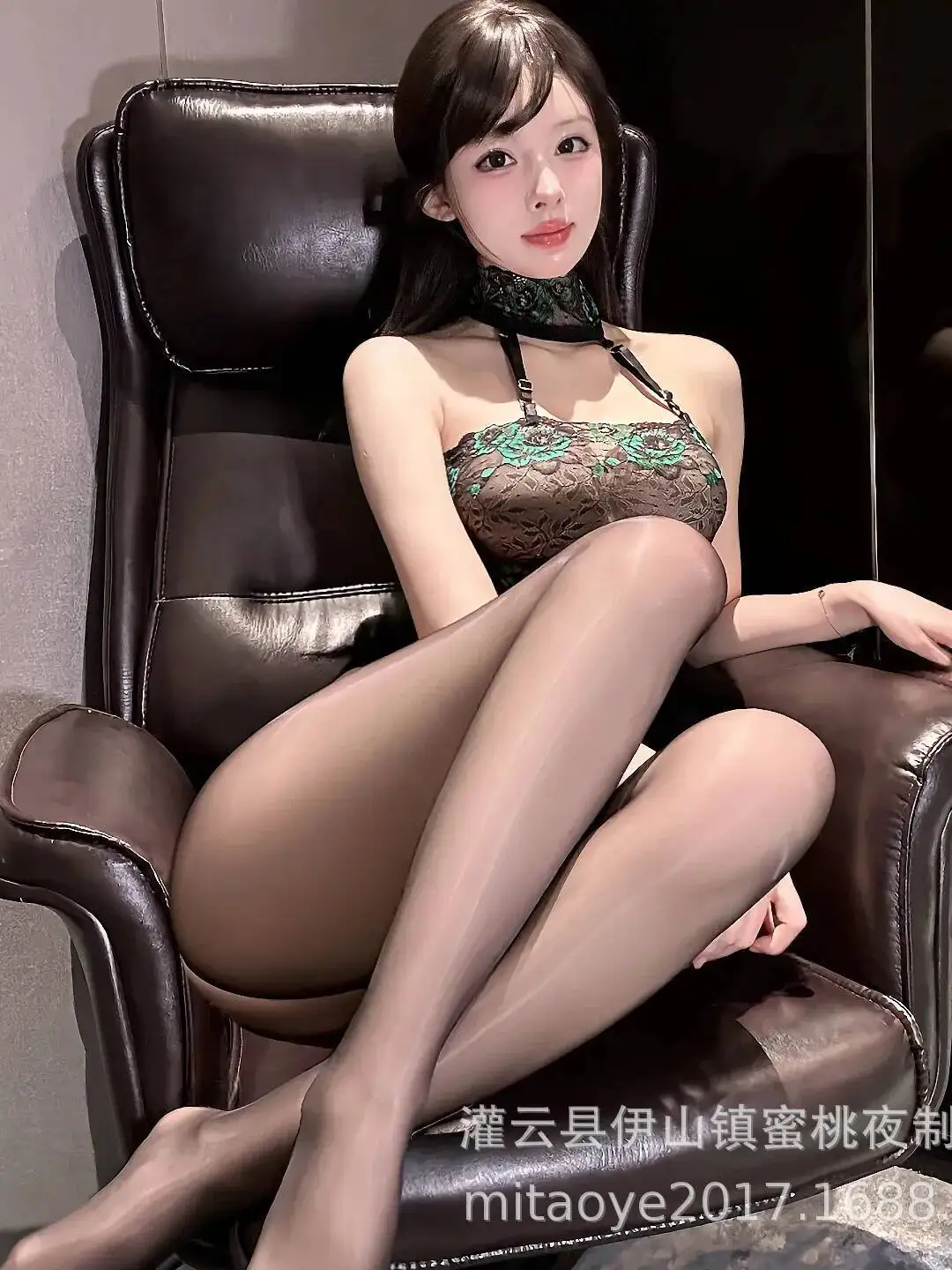 Sexy dentelle licou Aurora pure entrejambe ouvert body mince soyeux Passion fleur broderie brillance lisse body charmant 2VJC