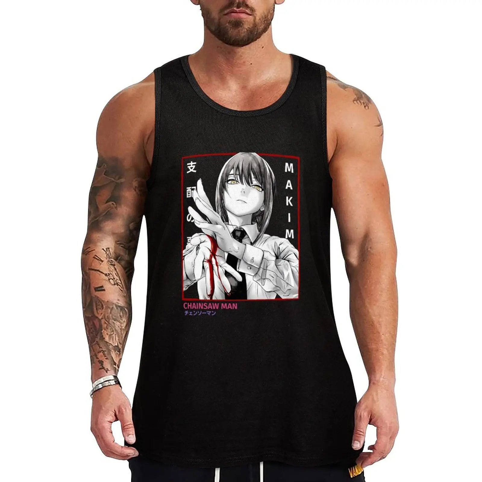 

MAKIMAS - CHAINSAWS MAN Classic Tank Top Quick Dry Tank Top Breathable Lightweight Sleeveless