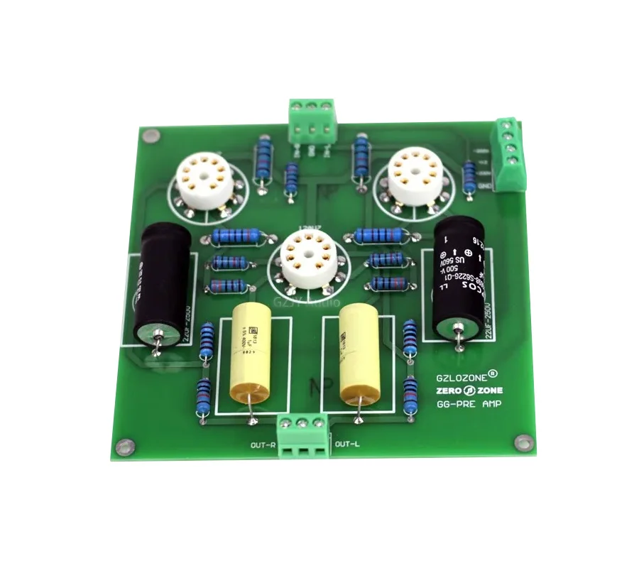 ZEROZONE Latest Upgrade Version GROUND GRID Preamp 12AU7 Tube Preamp / GG Bile Preamp + Power Board (Finished Board)