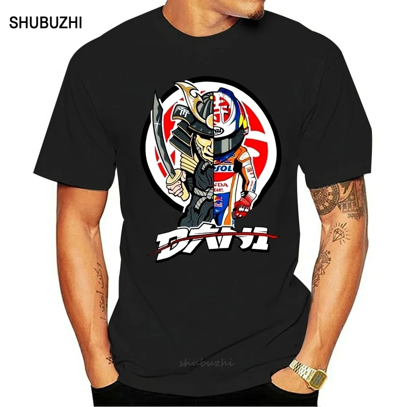 

Dani Pedrosa Official Samurai T Shirt Printed T-Shirt Boys Top Tee Shirt Cotton Top Tee Fashion T-Shirt Men Clothing