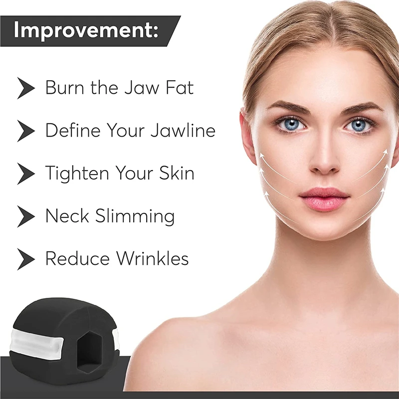 مدرب عضلات الوجه الغذاء الصف سيليكون الفك المدرب الوجه مدلك العضلات الفك مصحح اللياقة البدنية ممارسة