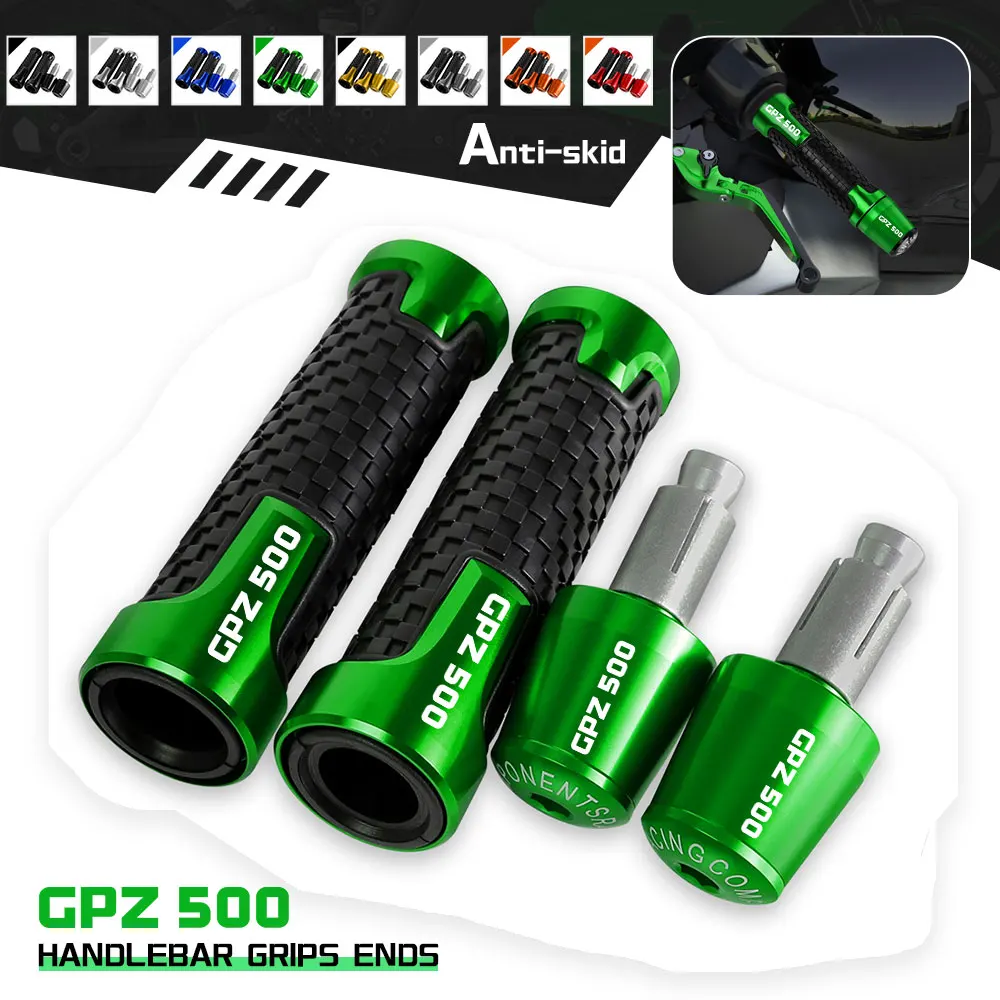 7/8 22mm Motorcycle Handle Bar Handlebar Grip Ends Aluminum Slider Plug FOR KAWASAKI GPZ500 GPZ 500 GPZ500S 1987- 2001 2002 2003