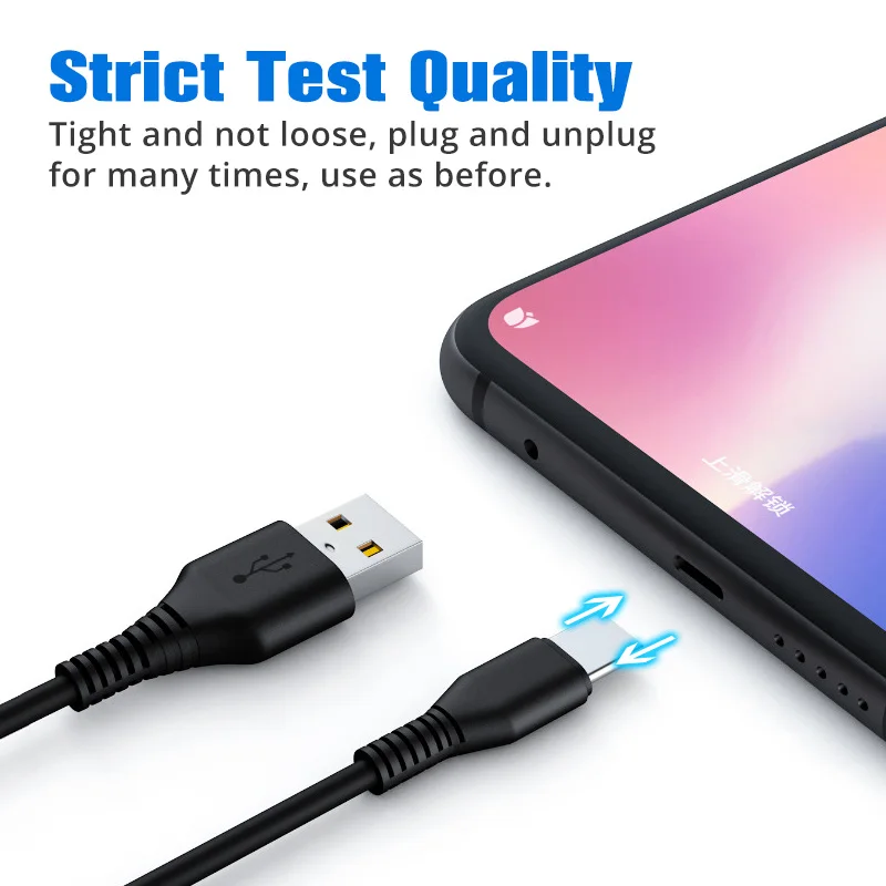 2 In 1 USB Cable Type C Micro Android Mobile Phone Charger Splitter Wire Cord for Samsung S22 Xiaomi 12 POCO M5 X4 OPPO Oneplus