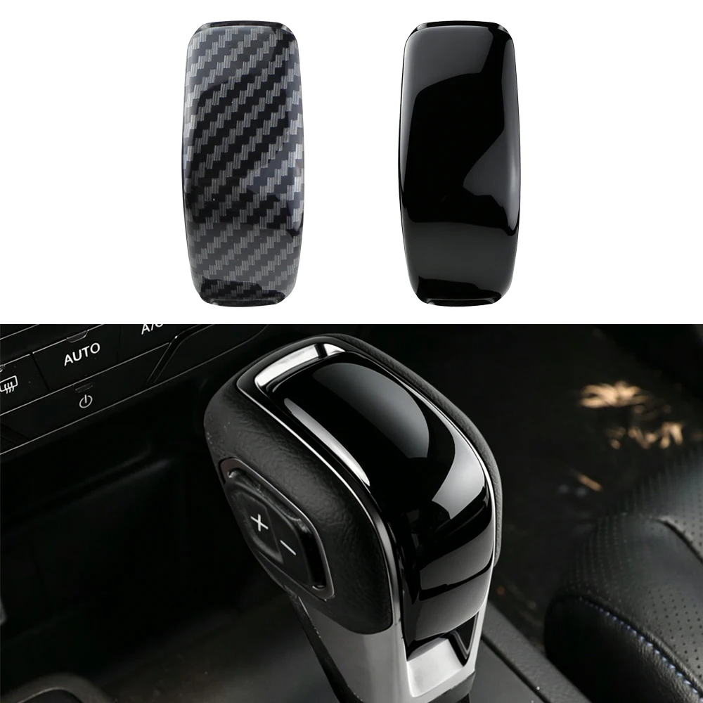 Car Gear Shift Knob Decorator Cover for Ford Everest 2020-2022 Ranger 2018-2022 Gear Shift Lever Handle Stiker AT Accessories