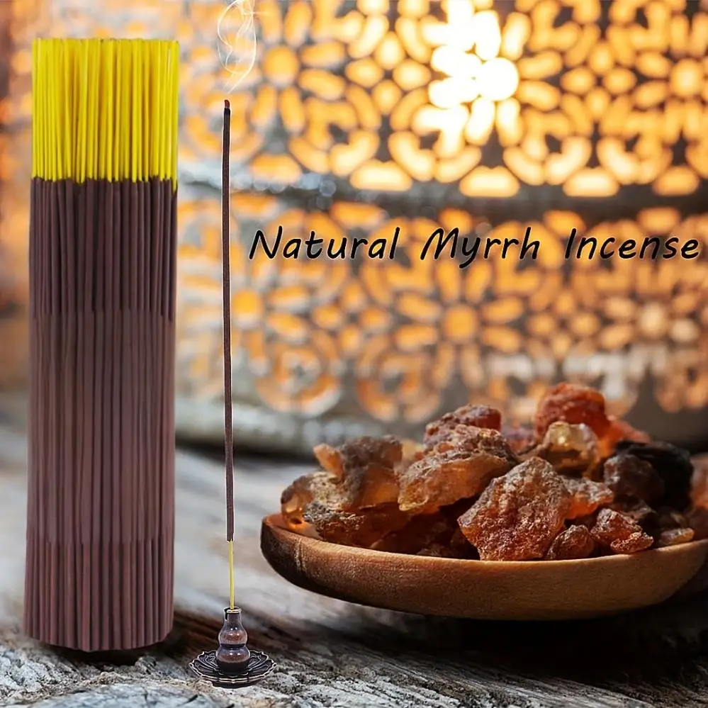 0/120/280 Pieces, Natural Myrrh Incense, Suitable for Air Purification, Yoga, Meditation, Work, Fitness, Home, Outdoor Purification and Relaxation.