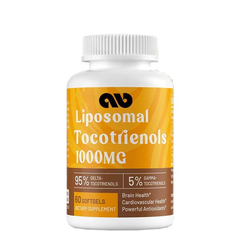 Liposomal-cápsulas de tocotrienol 1000mg -95% Delta y 5% Gamma, soporte para la piel y los huesos, 60 cápsulas