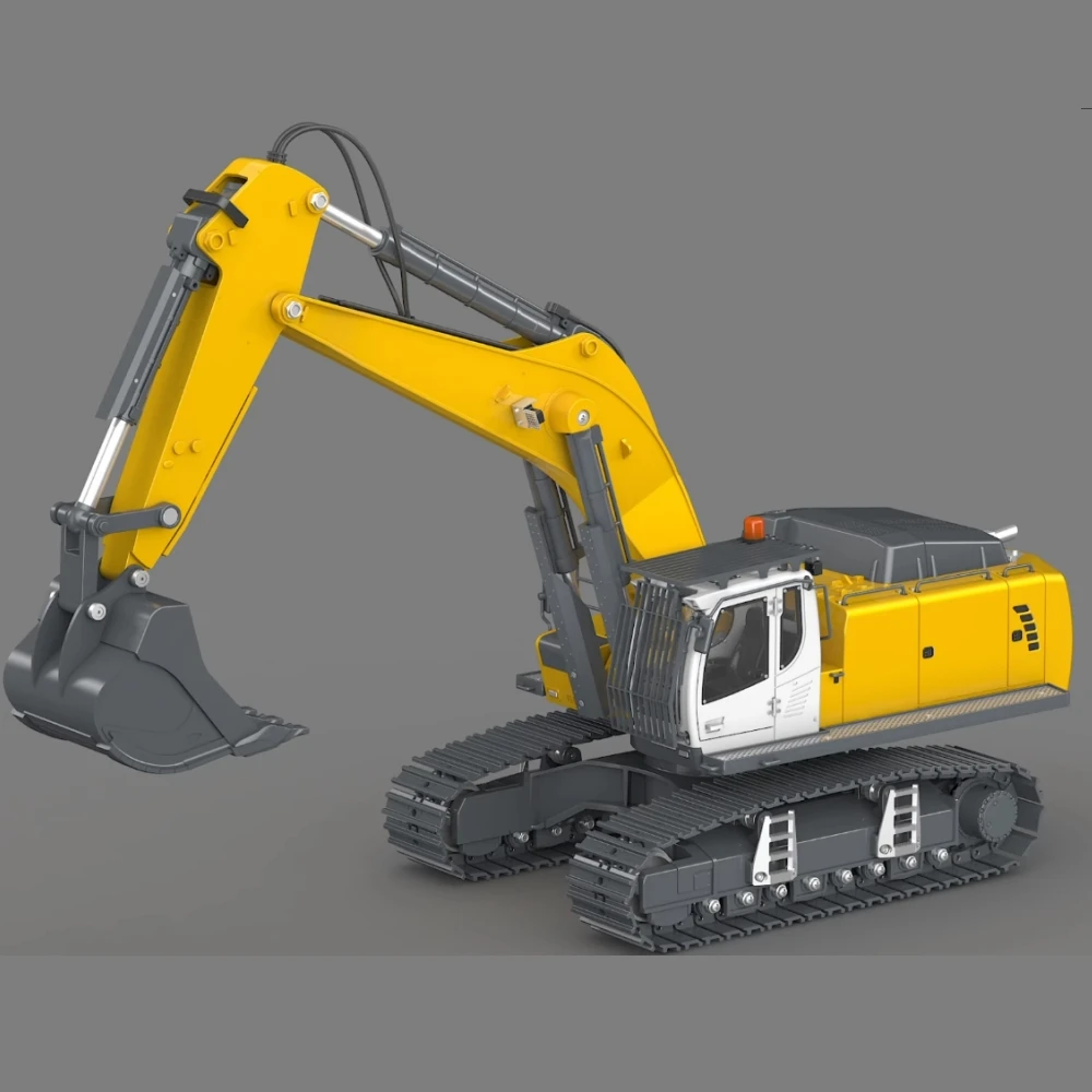 Novo com som luz grupo escavadeira parafuso versão de elevação cilindro elétrico de controle remoto k5901 rtr 1/18 rc escavadeira brinquedo