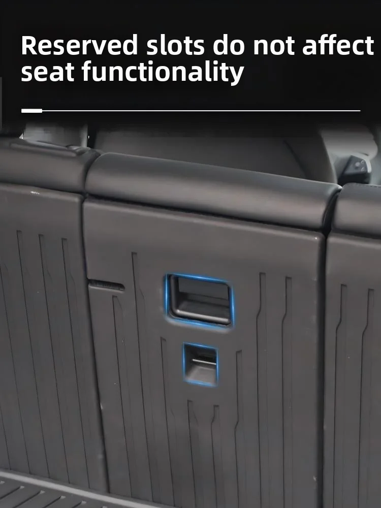 For Tesla New Model Y Juniper Rear Seat Back Cover Backrest Protector TPE Trunk Anti-scratch Pad Anti-dirty Mat Interior - view 4