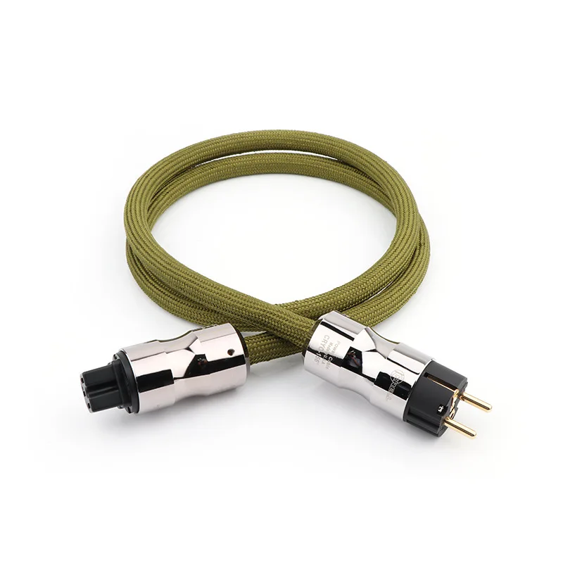 

Professional 1M Length EU Plug Power Cable for CD Amplifier HIFI Audio PVC Insulation Material Mains Power Cord