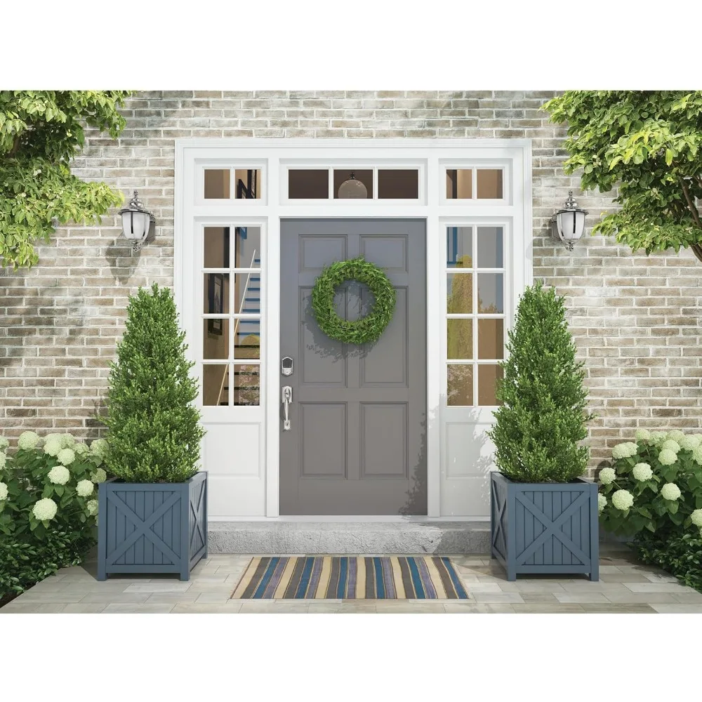 Schlage Encode Smart WiFi Deadbolt mit Camelot-Besatz in hellem Chrom