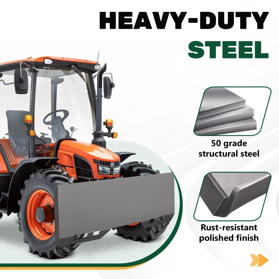 جرارات جديدة مخزنة، والرافعات الشوكية، وألواح توجيه مضادة للانزلاق في الولايات المتحدة، واستبدال سريع للملحقات لتوفير الوقت