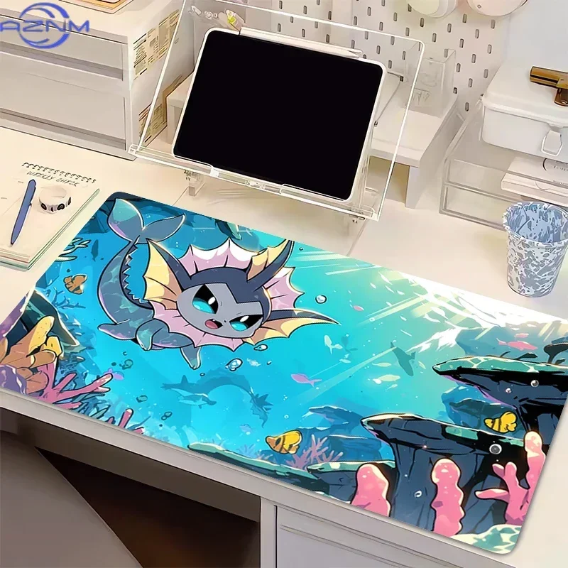 Natural Rubber Pokemon Anime Gaming Mouse Pad Non-slip Desk Mat Keyboard Pad Gaming Accessories for Gamer