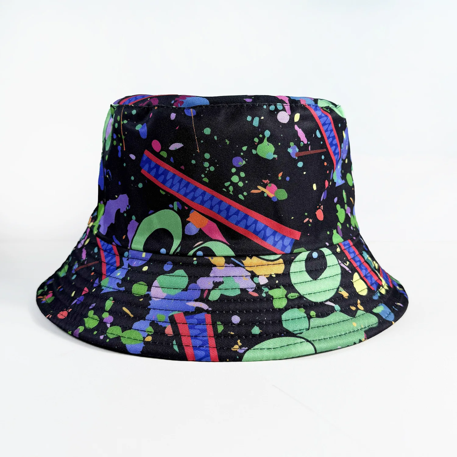 Cartoon Youthful Cool Novelty sun moon smiling face fish fisherman hat Outdoor Leisure Sunscreen Sun Hat Men Women bucket hats