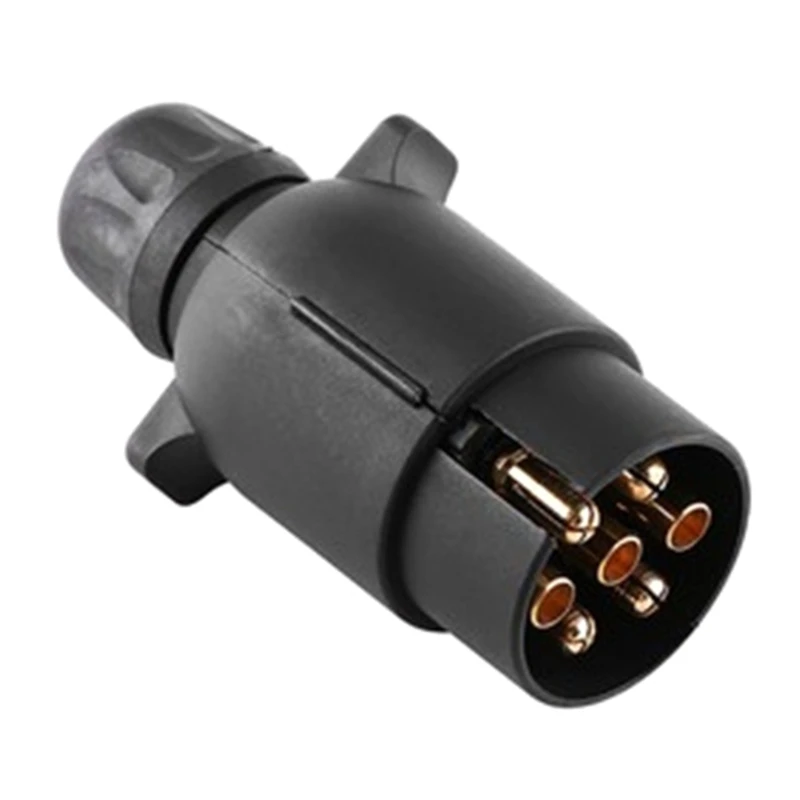 7-pinowy adapter do holowania Przyczepa Przyczepy Przyczepy Ciężarówka Hak holowniczy Europejski adapter wtyczki samochodowej 12V Wodoodporny konwerter gniazd elektrycznych — zdjęcie 6