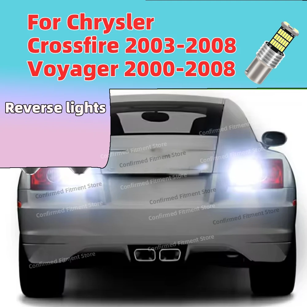 Super Bright 8200LM 1156 Canbus LED Car Reverse lights 12V For Chrysler Crossfire 2003-2008 Voyager 2000-2008 2005 2006 2007
