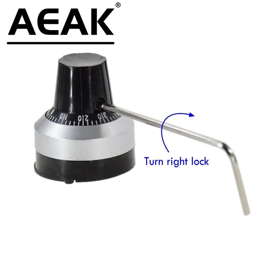 WXD3-13 3590S 4mm 6mm 6.35mm Potentiometer Precise Dial knob lockable Hat AEAK