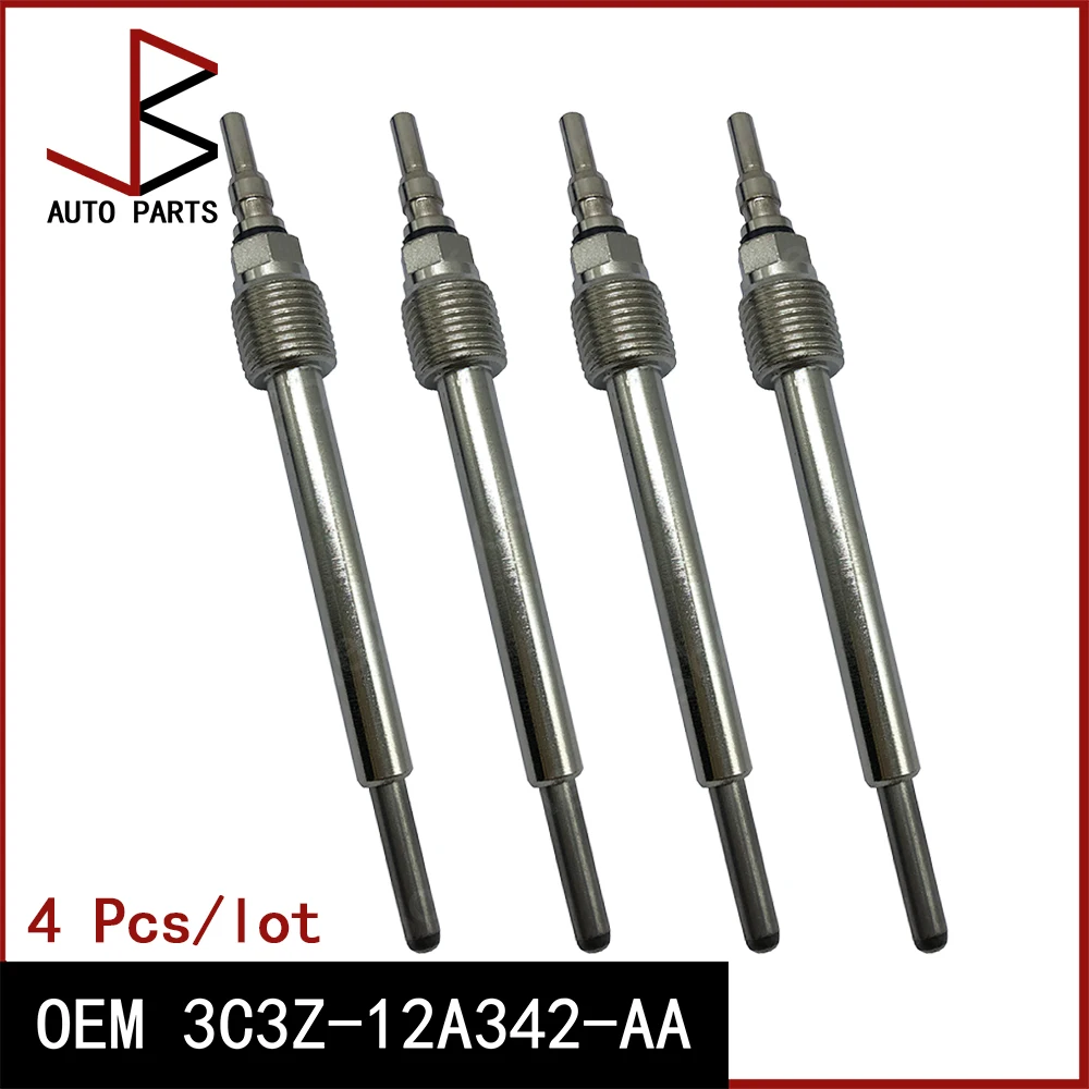 4 Pcs/lot New Glow Plug for Ford Excursion 2003-2004 8 Cyl 6.0L OEM 3C3Z-12A342-AA 3C3Z12A342AA 3C3Z 12A342 AA 3C3Z-12A342-A