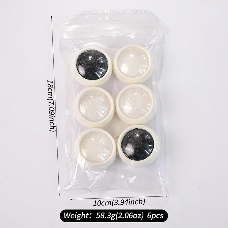 6 uds esmalte de uñas brillo arena fina brillo holográfico polvo negro blanco pigmento reflectante escamas polvo accesorios de manicura