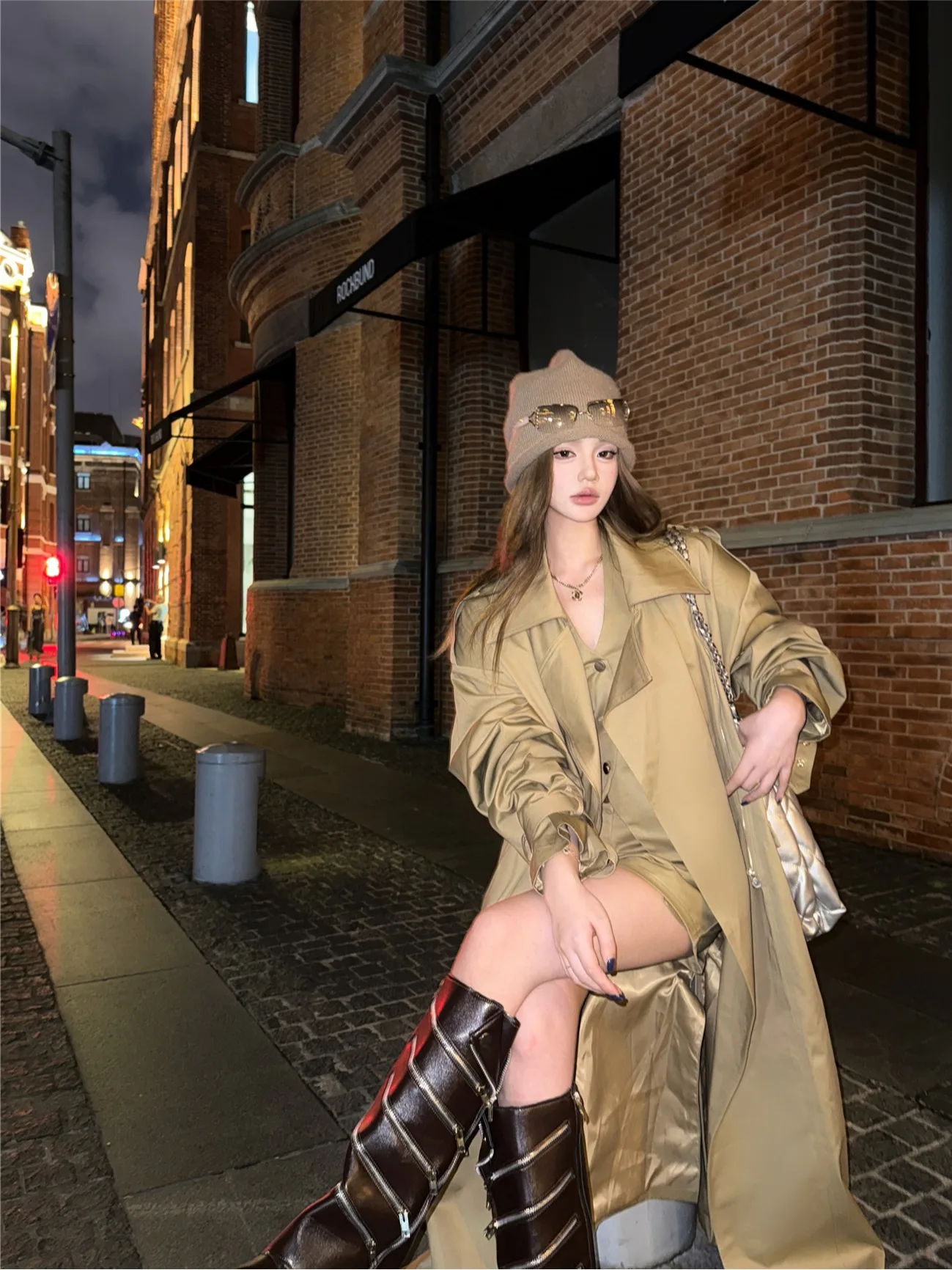 i Color Ele Giacca a vento Jaet Vest Set da donna casual di fascia alta con sensazione di ort Pantaloni a gamba dritta Set di pezzi di maglietta