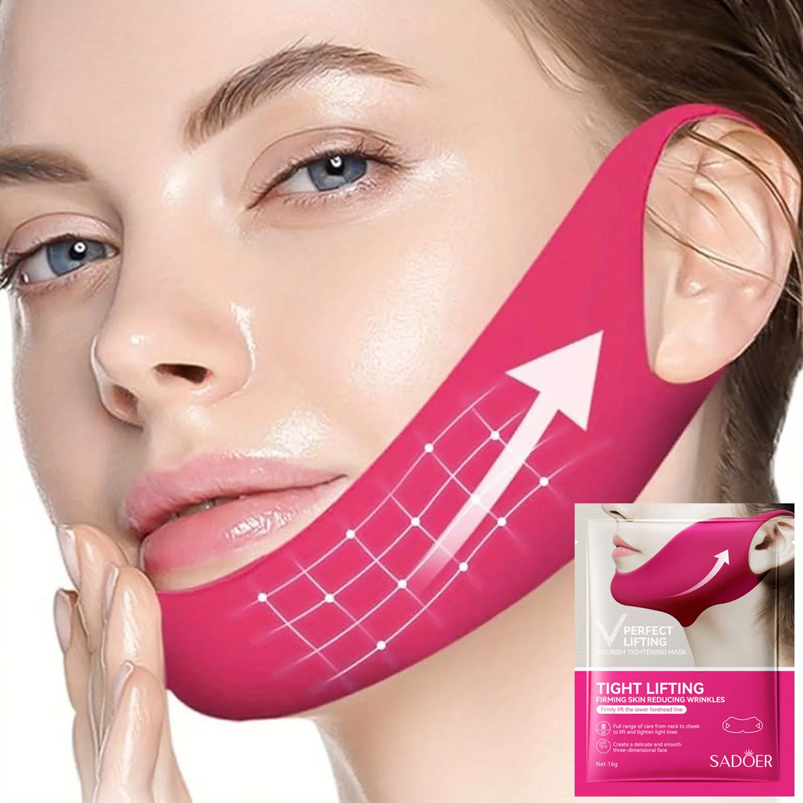 

V-Shape Firming Face-lift Slimming Mask Chin Cheek Lift Up Anti Aging Facial Slimming Bandage Face Skin Care Beauty Products