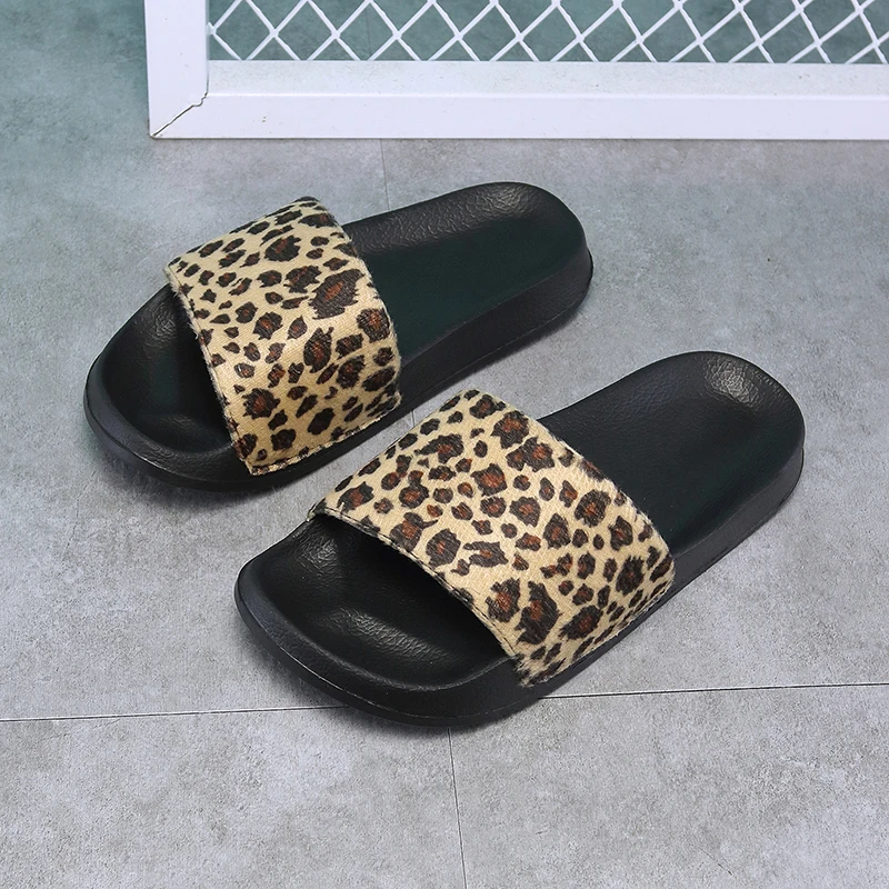 Children's Leopard Print Fashionable Home Slippers and Sandals