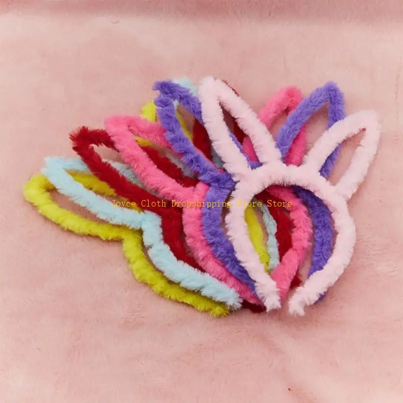 Cosplay Anime Karakter Hoofdband Pluche Schattig Konijn Oor Vorm Haarhoepel voor Meisje 10CD