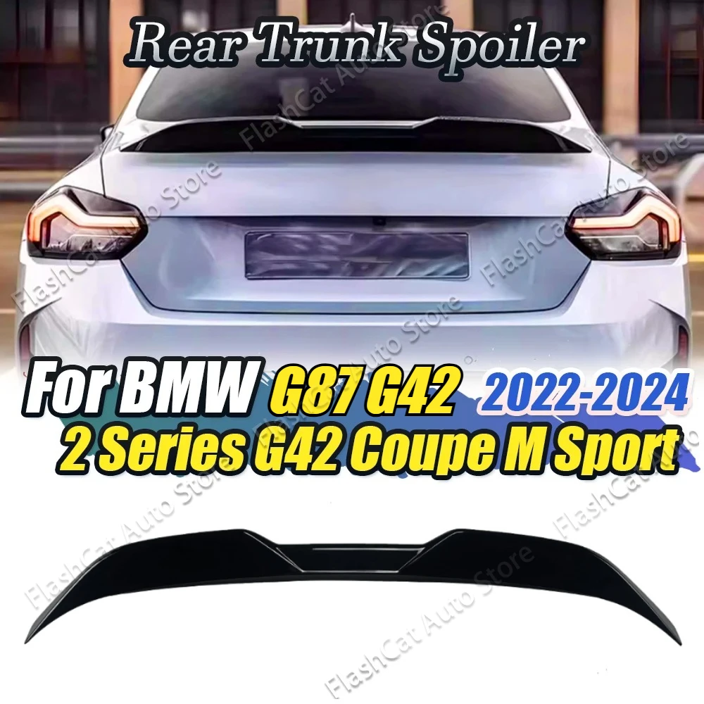 

MP Style G42 G87 Tail Wing For BMW 2 Series 220i 230i M240i M Sport Coupe 2022-2024 Rear Trunk Spoiler Body Kit Roof Lip Trim