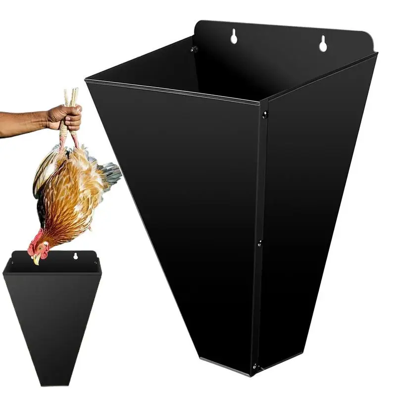 

Chicken Cone Flat Back Steel Restraining Funnel Kitchen Gadgets Heavy Duty Defeathering Turkey Processing Tool Farm Products