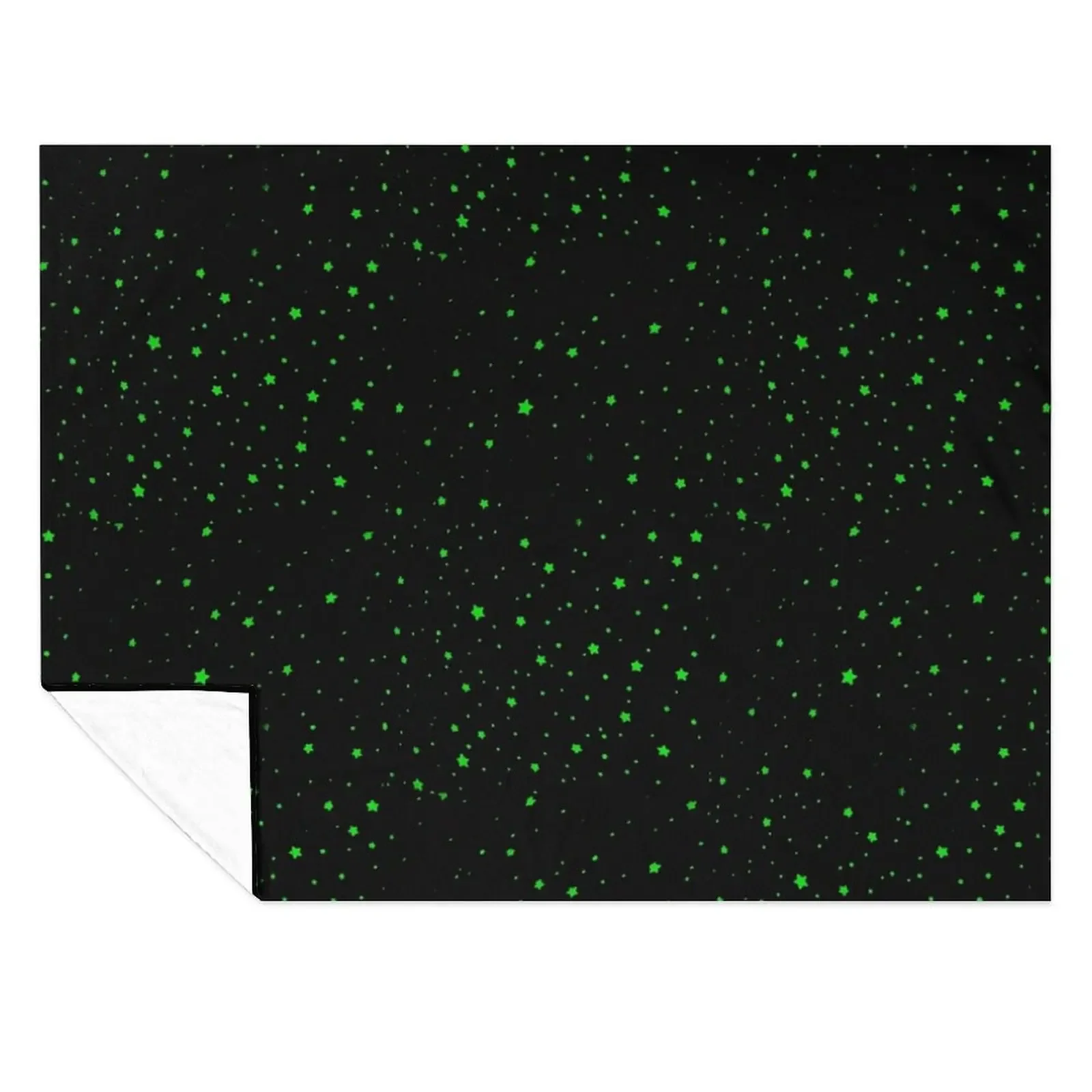 

neon green glowing stars on ceiling Throw Blanket Thermal Bed linens Thin for sofa Blankets