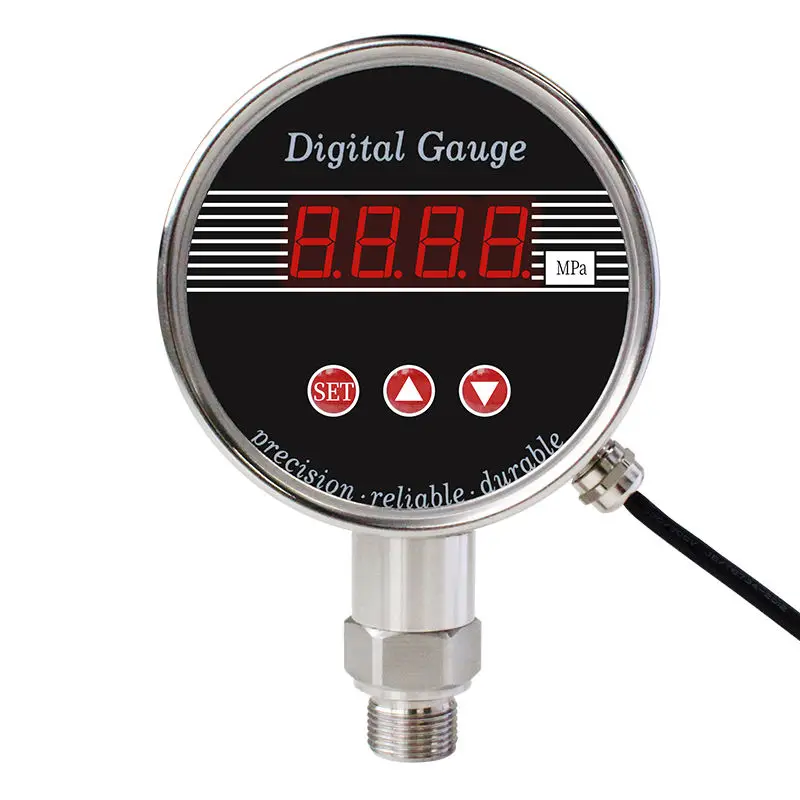 2025splendid LED Digital Display Electronic Pressure Transmitter Sensor Gauge for Hydraulic Air Water Oil-High Tech Pressure