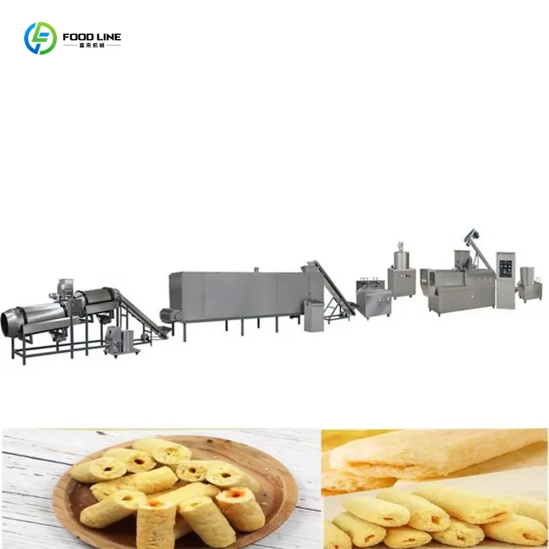 Customized New Automatic Twin Screw Snack Extruder Touch Control Large Capacity Stainless Steel for Corn Rice Puffing Line