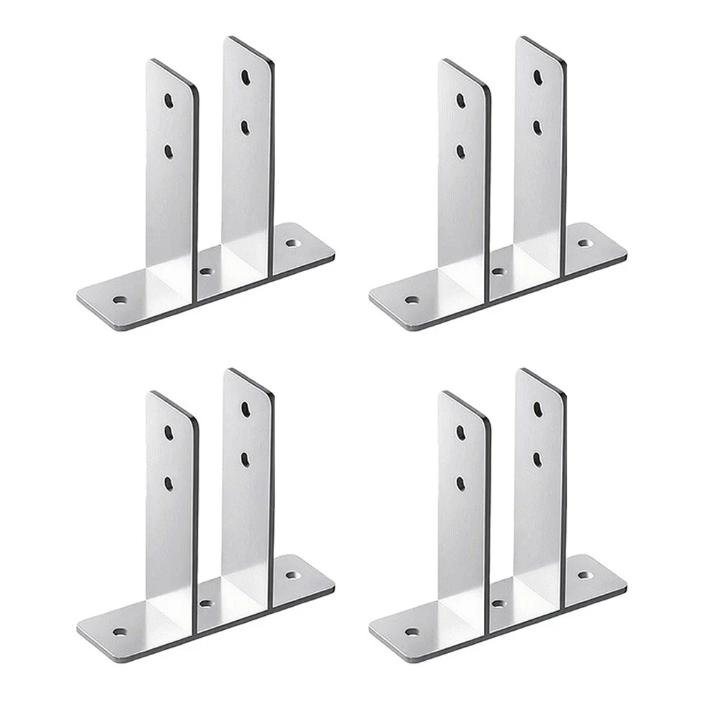 Chrome-Finished Urinal Screen Brackets 4 Pack Designed for Long-Term Performance in Humid and Frequently Used Restroom Settings