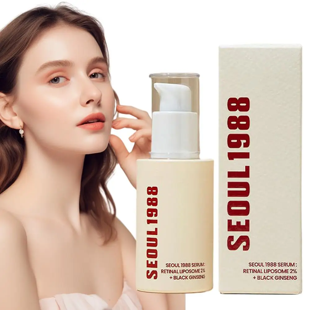 Seoul 1988 100 ml Niacinamid 2 % Retinal Ginseng Essence Straffende Augencreme hellt feine Linien auf Tief feuchtigkeitsspendendes Pflege-Essenz-Set