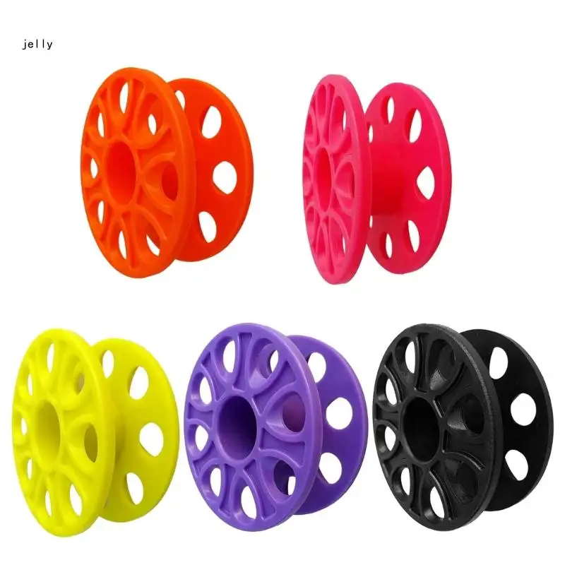 

448C Scubas Diving Finger Spool Reel Convenient Hanging Hole Diving Spool Light Weight Plastic Finger Reel