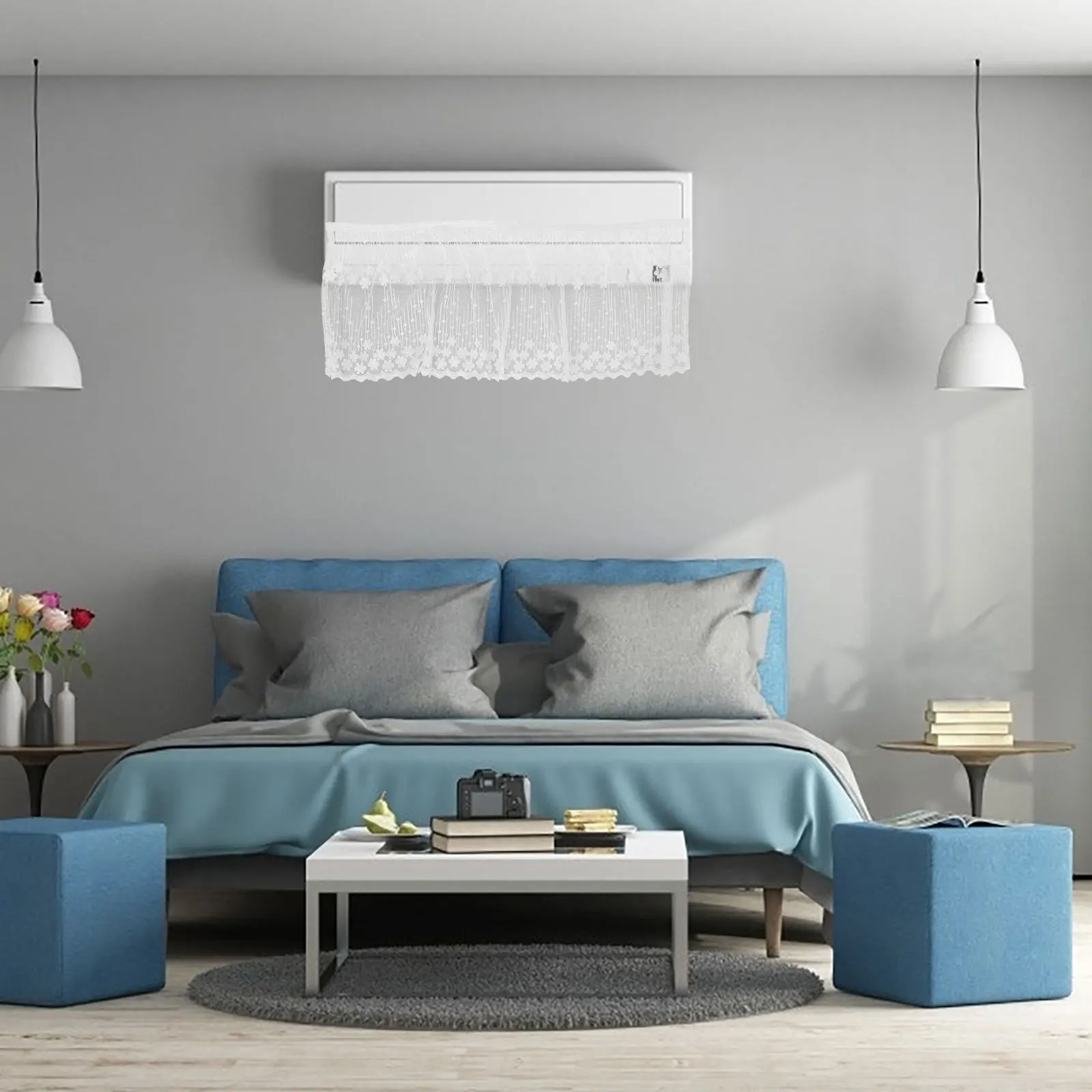 

Universal Air Conditioner Windshield Curtain Wall Mounted Wind Baffle for Ac Outlet Anti Wind Baffle Screen Cover Air