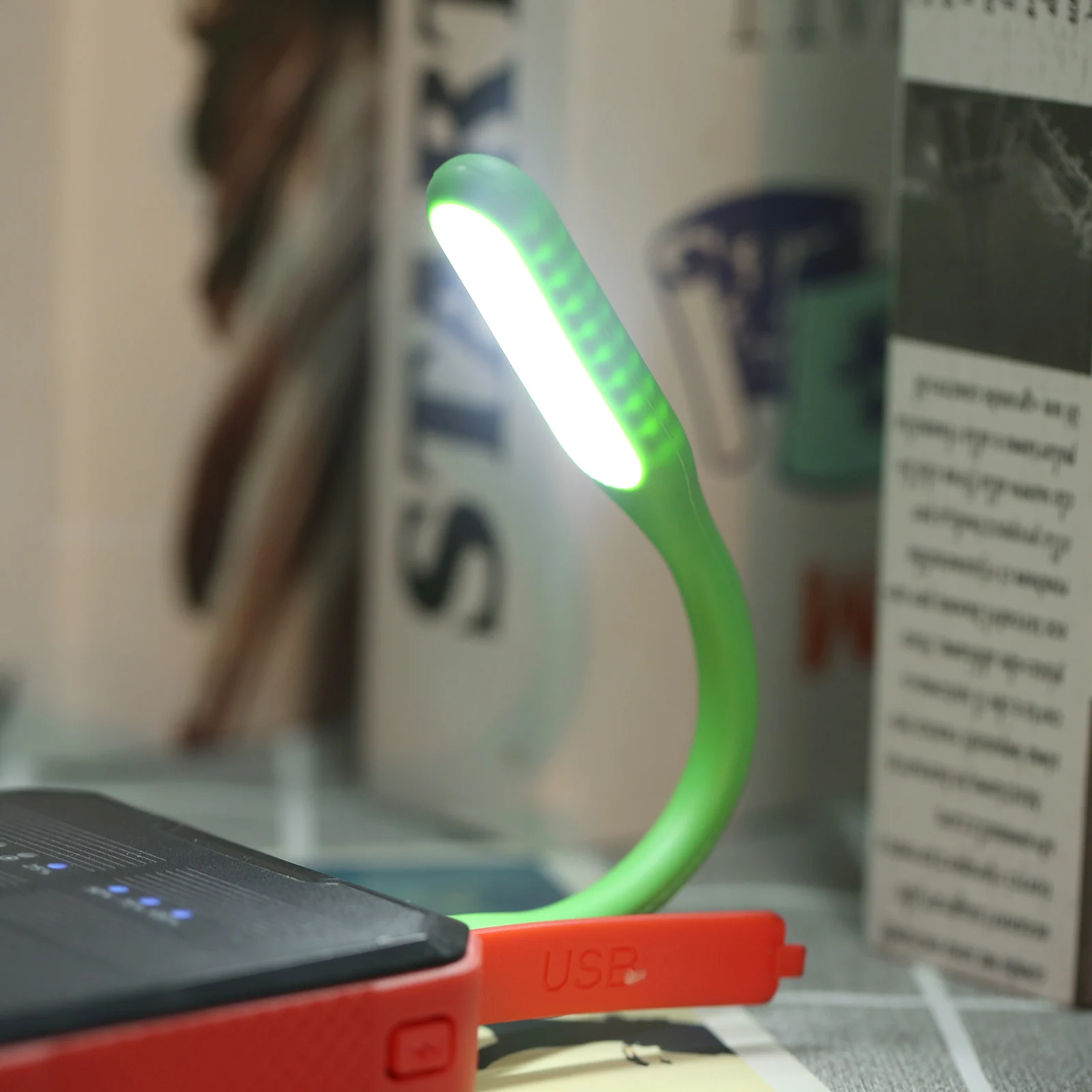 Mini luz noturna flexível usb, portátil, super clara, para leitura, lâmpada de leitura, para carregador portátil, pc, laptop, notebook, drop shipping
