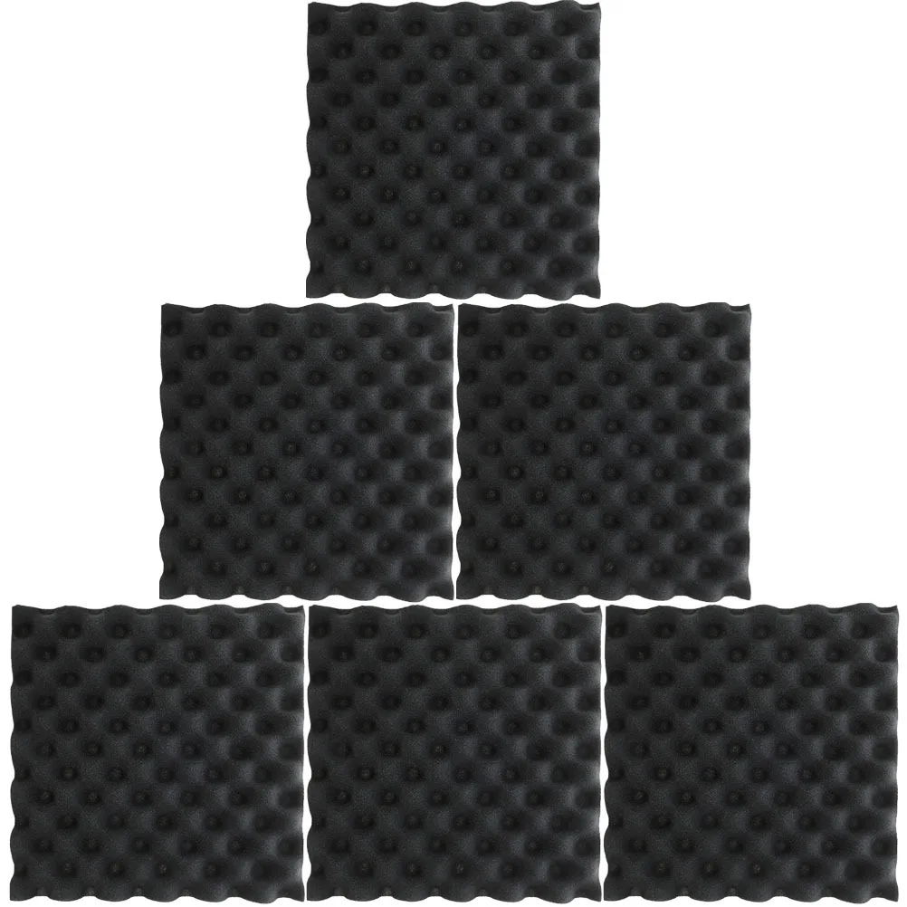 

6pcs Soundproofing Wall Panels Self-Adhesive Acoustic Foam For Noise Absorption Studio Workshop Room Sound Dampening Panel