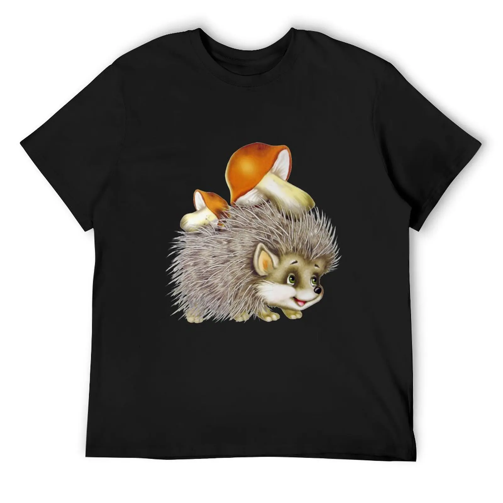 

hedgehog, hedgehog T-Shirt graphic tee shirt tops fashion shirts men clothings