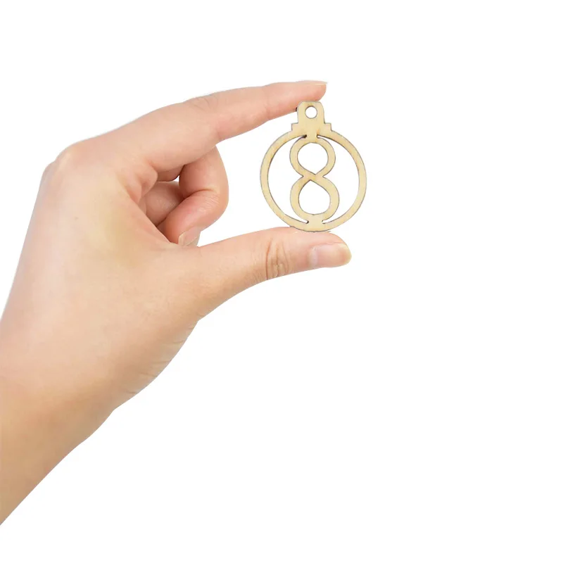 1-25 عيد الميلاد تقويم القدوم جوفاء الرقمية الخشب حلقة المعلقات الحرفية الخشبية شجرة عيد الميلاد الحلي مهرجان لوازم الحفلات