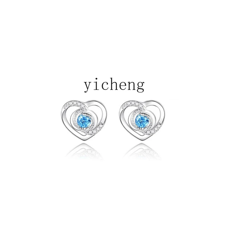 

XL stud earrings women's temperament simple love earrings popular high-end earrings