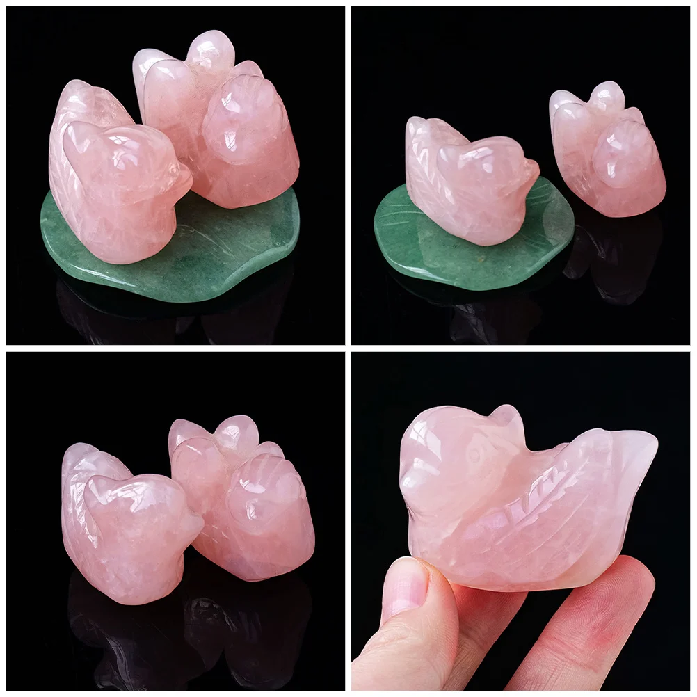 

1Set Crystal Ducks Decor Wedding Gift Home Decoration Stable Sculpture for Anniversary Birthday Desktop Adornment