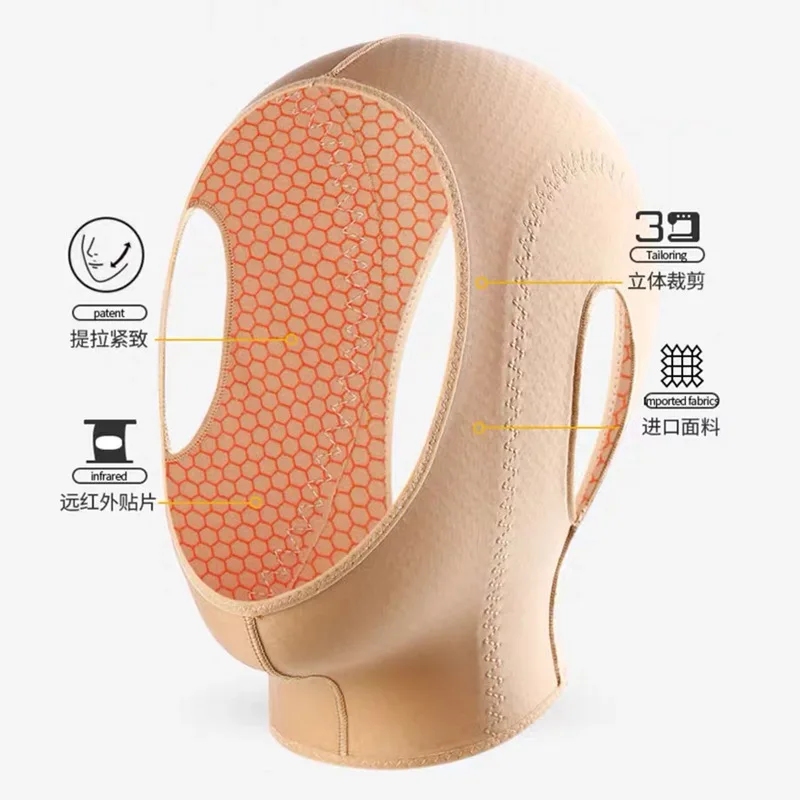 Elastic Face Slimming Bandage V Line Face Shaper Women Chin Cheek Lift Up Belt Facial Massager Strap Face Beauty Skin Care Tools